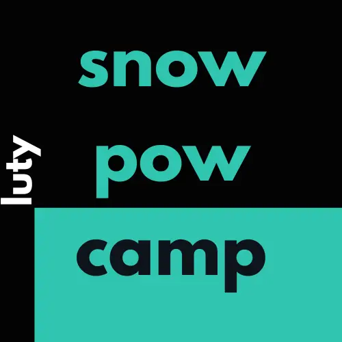 logo snow pow camp